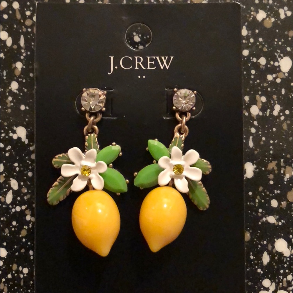 J. Crew lemon earrings